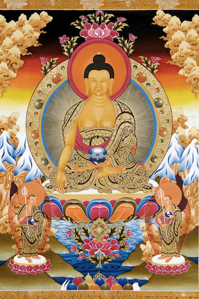 (image for) Golden Buddha Touching the Earth (Picture for purchase) - Click Image to Close